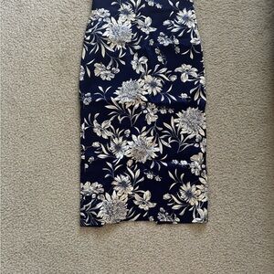 Zara Cream Midi Pencil Skirt for Work